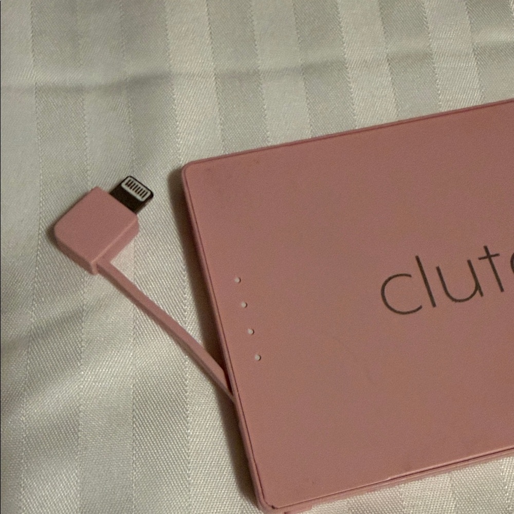 Clutch Portable Power Bank Charger in Pink - Picture 3 of 16
